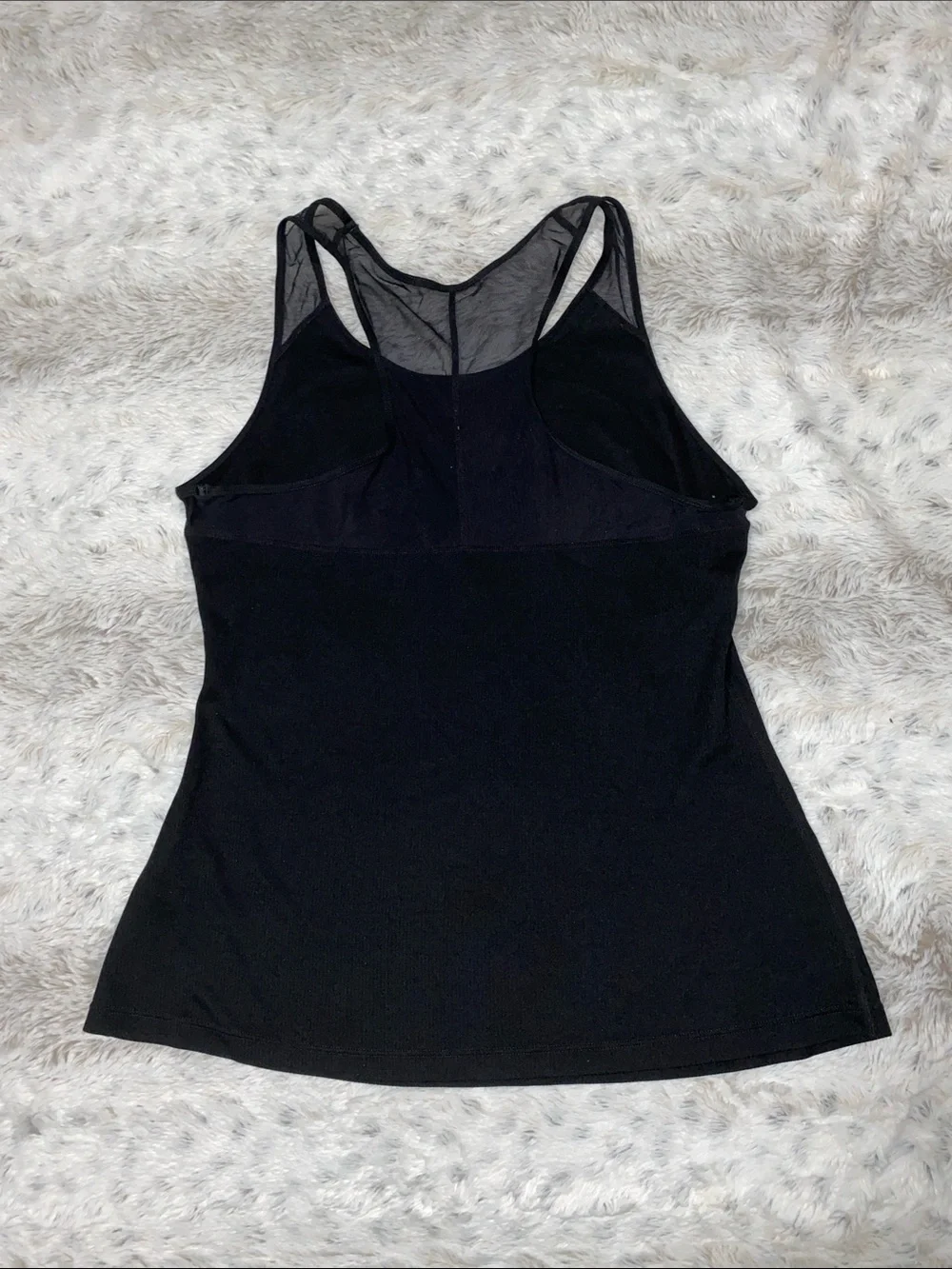 Nike Black Racerback Mesh-Back Tank Top